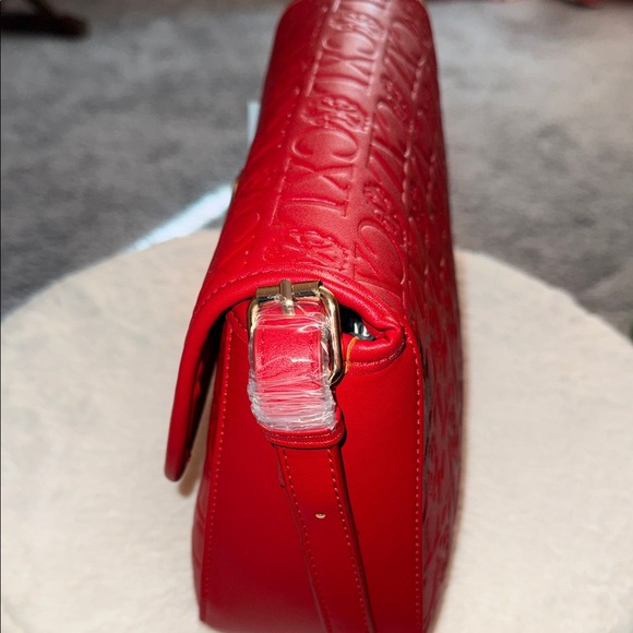 Christian Lacroix Red Embossed Crossbody Bag - Picture 4 of 7